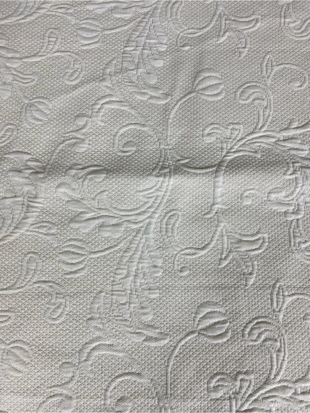 Matelasse Scalloped White Accent Pillow Cover -Colchas Domingo’s cream - Picture 6 of 8